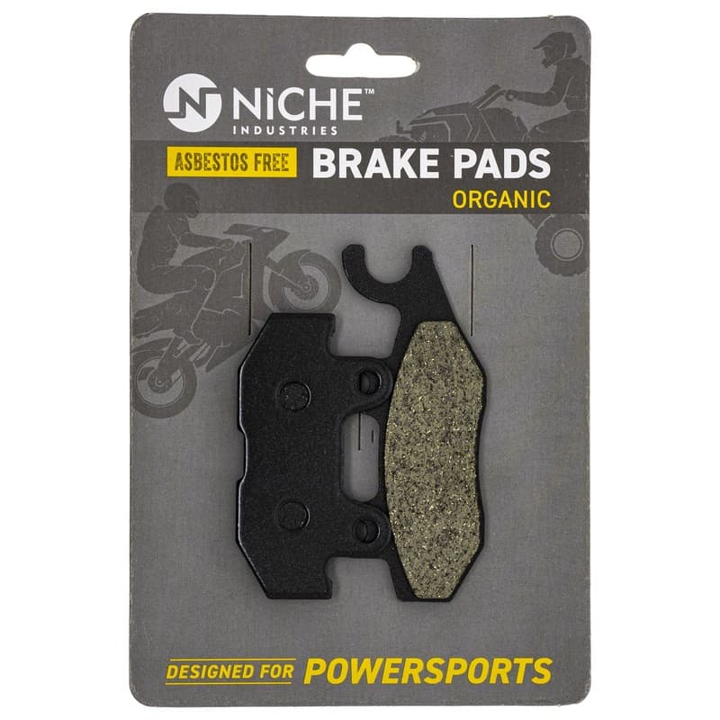 NICHE Brake Pad Set for Yamaha 1XD-25806-00 Rear Left Organic Viking Wolverine
