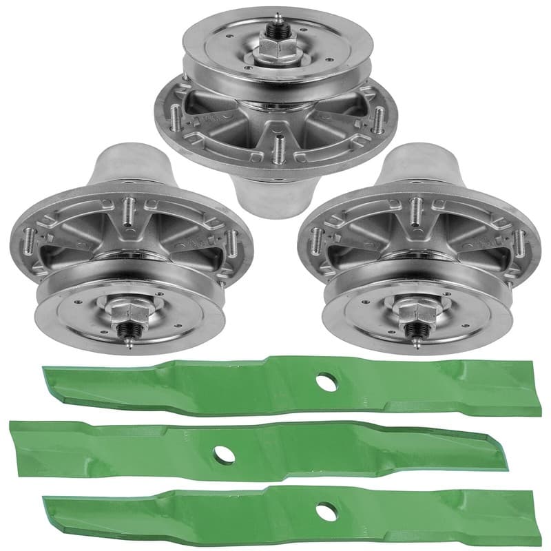 M128485 TCA13807 Deck Spindle & Blade For John Deere F620 F68 F687 F735 60"