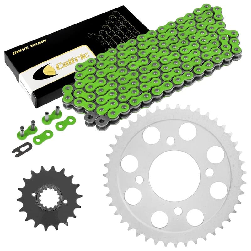 Drive Chain & Sprockets Kit for Honda CB750C Custom 1980 1981 1982 Green
