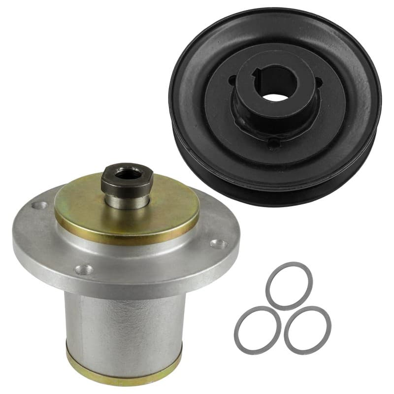 Caltric 539104421 539107408 Spindle & Pulley for Husqvarna Z4218 Z4821 Z5223