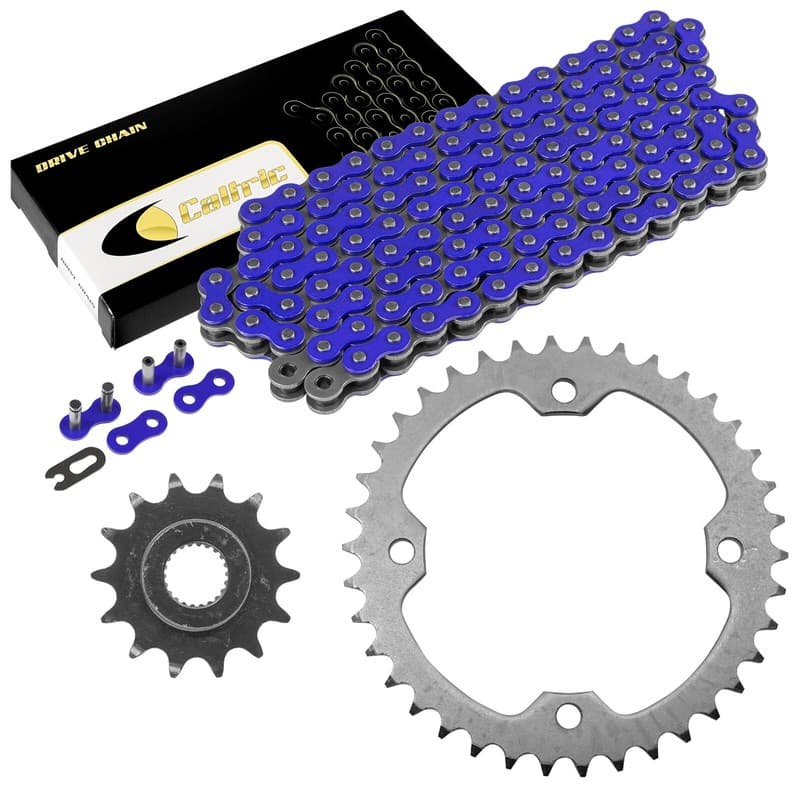 Blue Drive Chain & Sprockets Kit for Yamaha Raptor 250 YFM250 2008 2009 - 2013