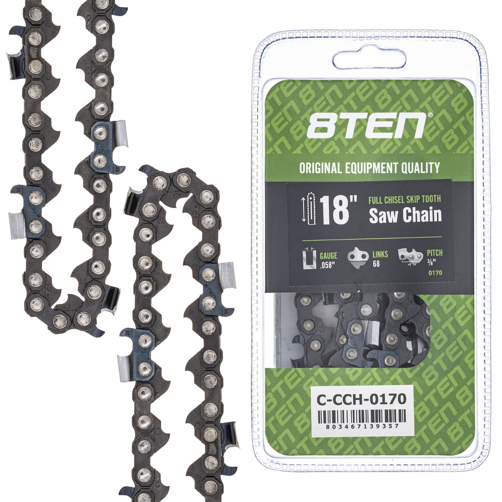 Full Chisel Skip Tooth Chainsaw Chain 18 Inch .058 3/8 68DL for Husqvarna — Specs, Fitment & Why It's Worth It