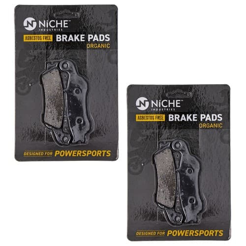 NICHE Brake Pad Set for Yamaha YZ125 YZ250F YZ250X YZ450F Front Organic 2 Pack