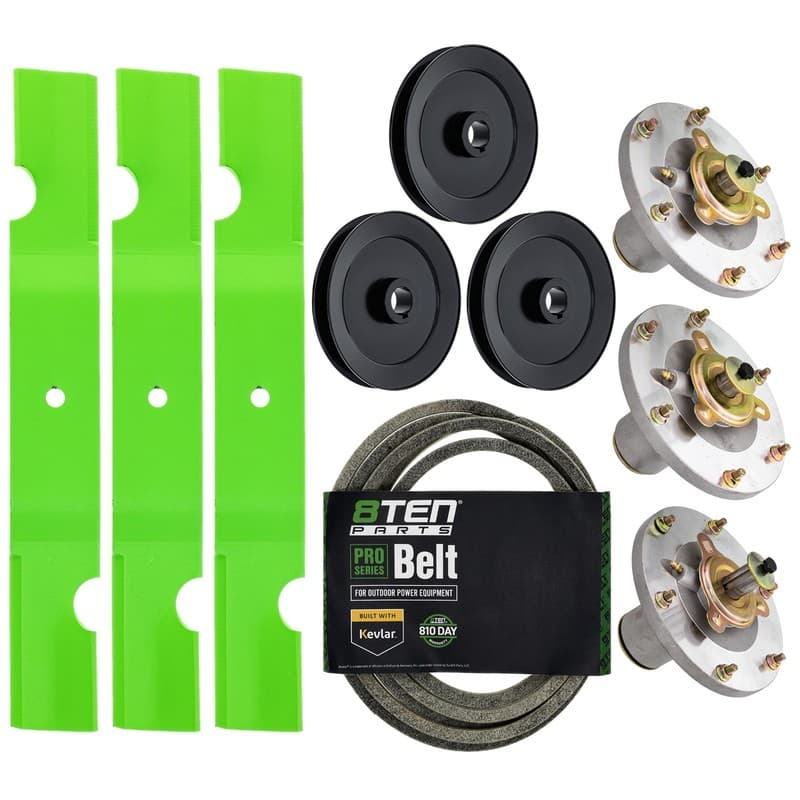 8TEN Blade Spindle Belt Kit for Grasshopper 3461 3452 52-Inch 320239 623763