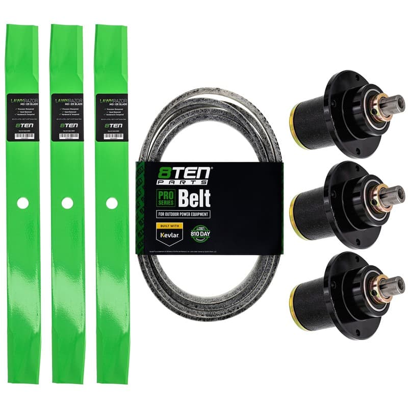 Deck Blade Belt Spindle Kit Set for Combo 60 Inch Bad Boy CZT ZT Pup 037-6015-50