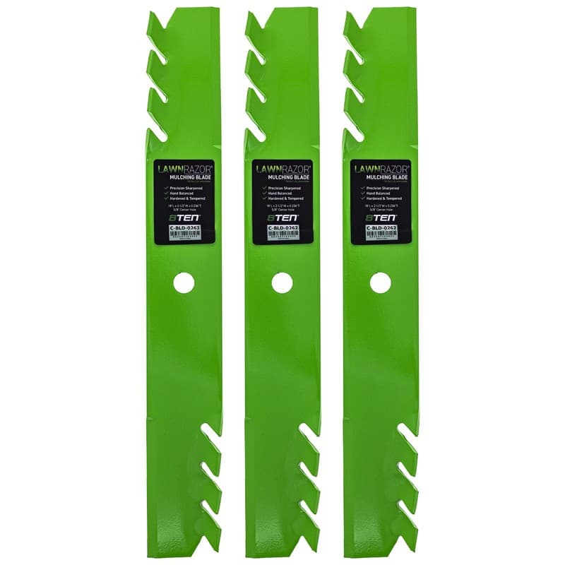 LawnRAZOR Blade Toro Z Master 52 Inch Deck 105-7796-03 Toothed 3 Pack