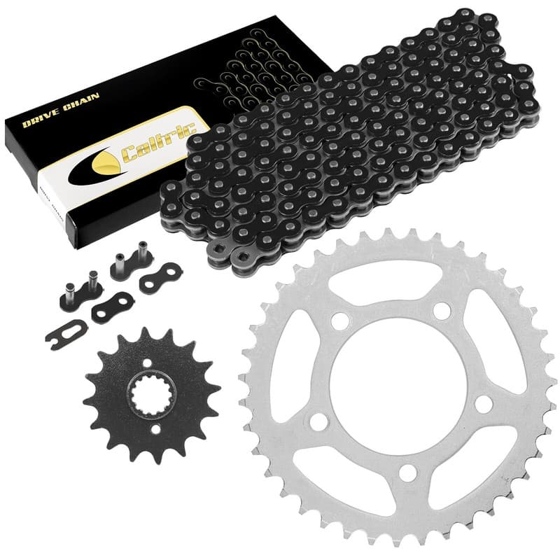 Black Drive Chain And Sprocket Kit for Suzuki GS500E GS500F GS500H 1994-2010