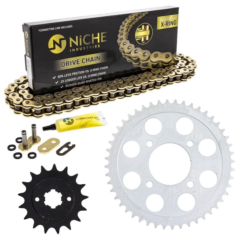 Sprocket Chain Set for Honda CB750A 17/48 Tooth 530 X-Ring Front Rear Combo Kit