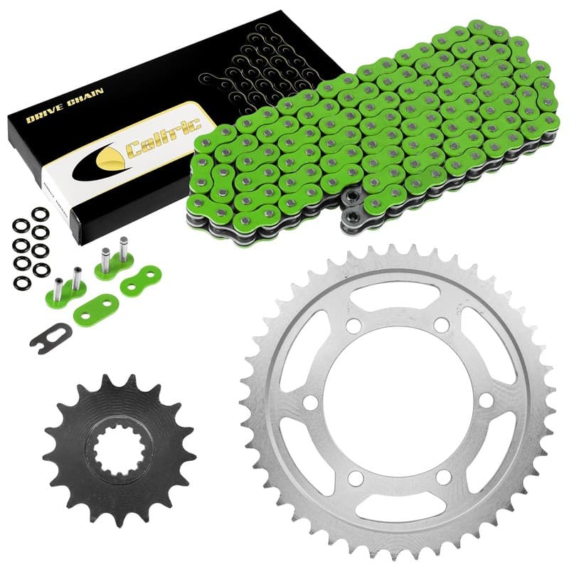 Green O-Ring Drive Chain and Sprockets Kit for Yamaha R1 YZF-R1 2004-2008