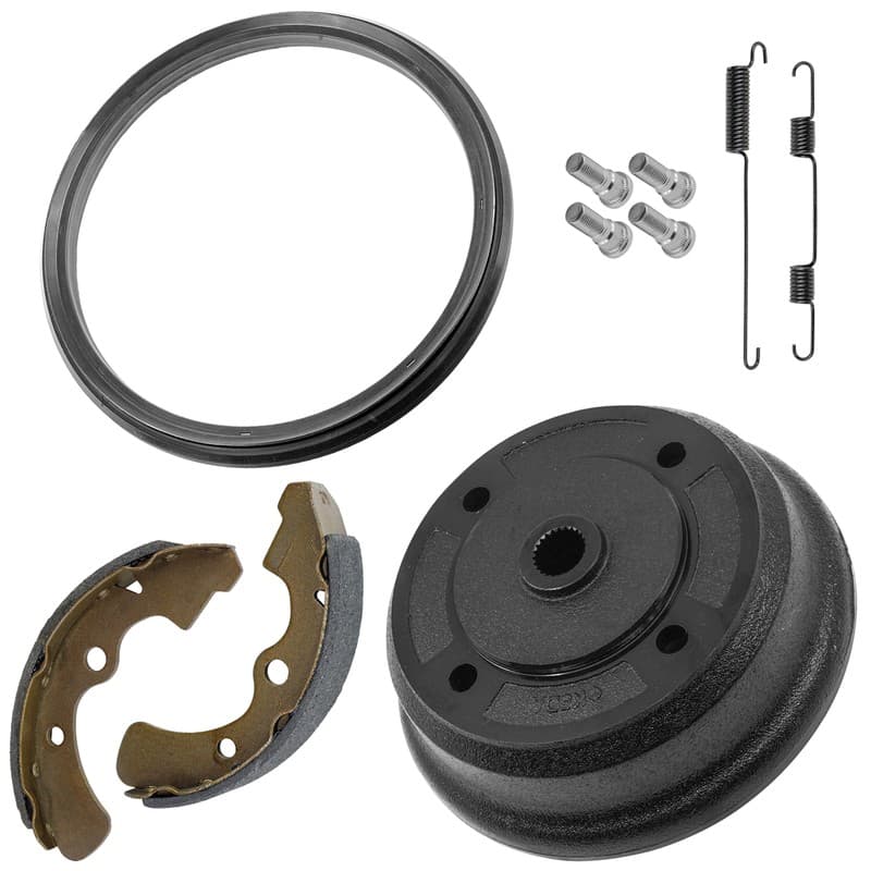 Front Brake Drum w/ Shoes fits Kawasaki Mule 4010 KAF950 2009 2010 2011 - 2021