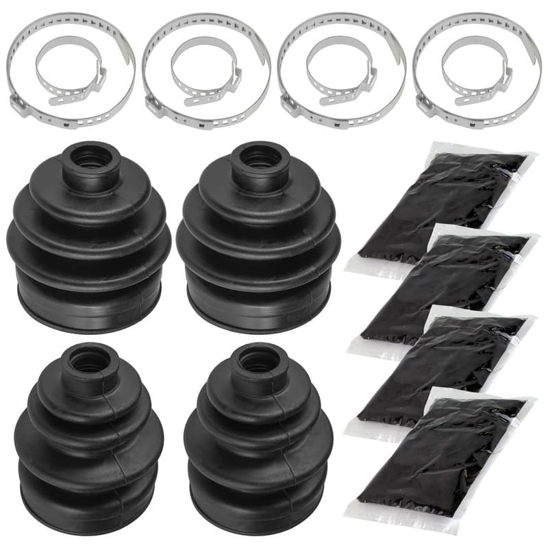 Front Axle Inner & Outer CV Boot Kits For Suzuki Quadrunner 4WD LT-4WD 1987-98