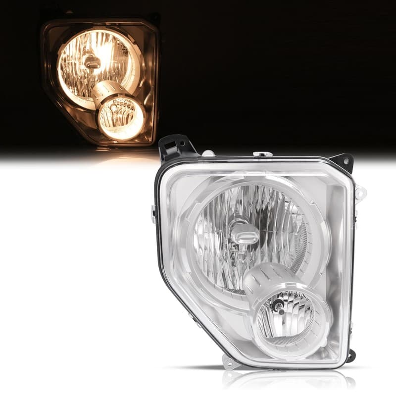 Headlight For JEEP Liberty 2008-2012 Right Side W/Bulb and Fog Light #55157338AE