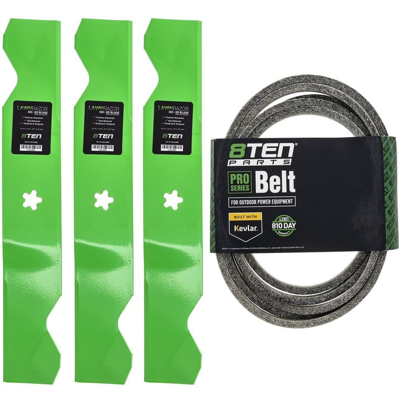 Deck Kit Blade Belt for AYP Husqvarna YTH2454 LGT2654 187254 196103 54 Inch