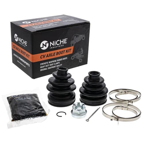 NICHE Front CV Axle Boot Kit for Kawasaki Suzuki Prairie 360 700 Twin Peaks 700