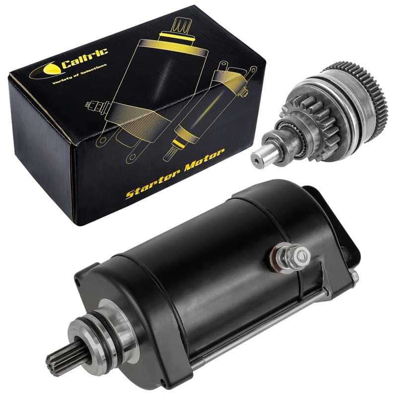 Caltric Starter and Drive Gear Bendix for Tigershark 640 770 639 768 1993-1999