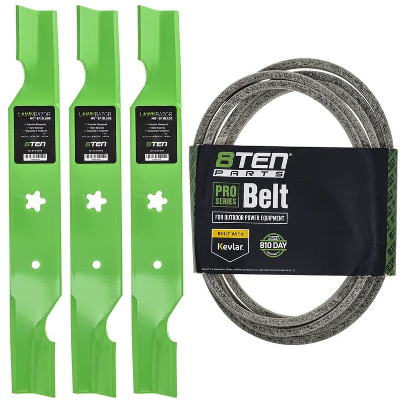 Mower Blades & Deck Belt Set for Jonsered Z54R