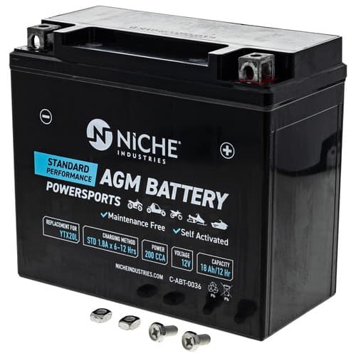 NICHE AGM Battery YTX20L for Ski-Doo MXZ Skandic Summit 415129898 Snowmobile