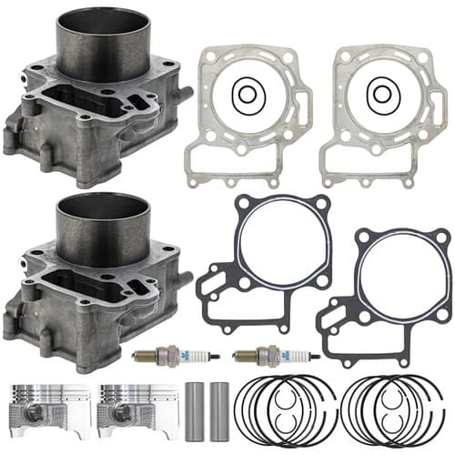 NICHE Cylinder Piston Gasket Kit for Kawasaki Prairie 700 KFX700 2 Pack