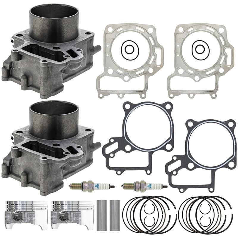 NICHE Cylinder Piston Gasket Kit for Kawasaki Prairie 700 KFX700 2 Pack