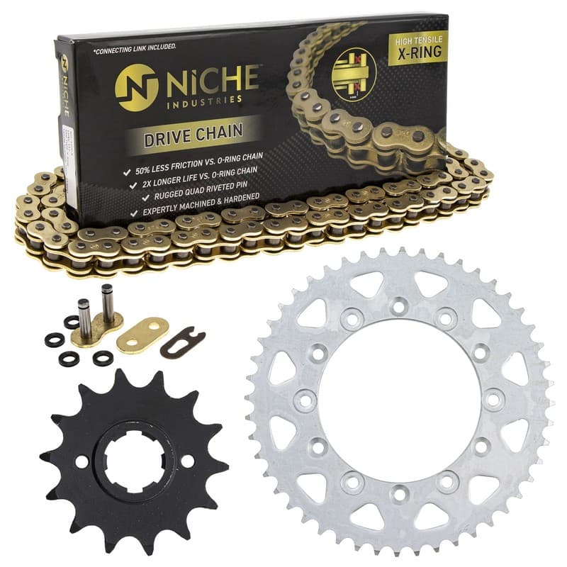 Sprocket Chain Set for Honda XR600R 14/48 Tooth 520 X-Ring Front Rear Combo Kit