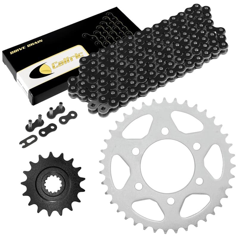 Black Drive Chain And Sprocket Kit for Kawasaki Ninja ZX-10R ZX1000 2011-18