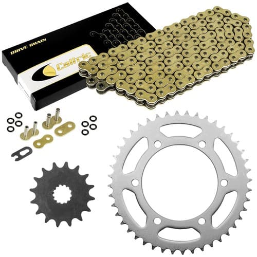 Gold O-Ring Drive Chain & Sprockets Kit for Suzuki GSX-R750 W/X 1998 1999