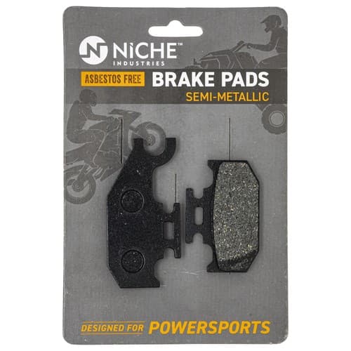 NICHE Brake Pad Set Can-Am Outlander Front Left Rear Semi-Metallic 705600350