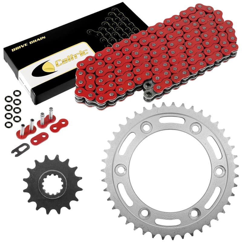 Red O-Ring Drive Chain & Sprockets for Honda CBR929RR CBR954RR 2000-2003