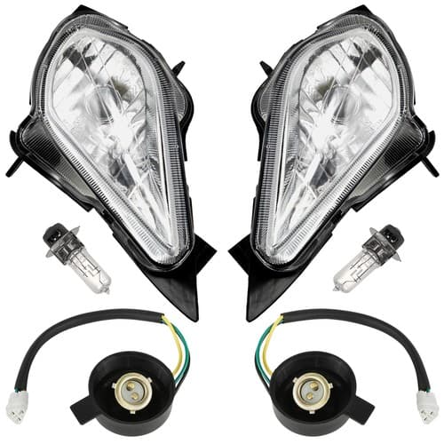 Right and Left Headlight Assembly For Yamaha Raptor 350 YFM350 YFM35 2004 - 2013