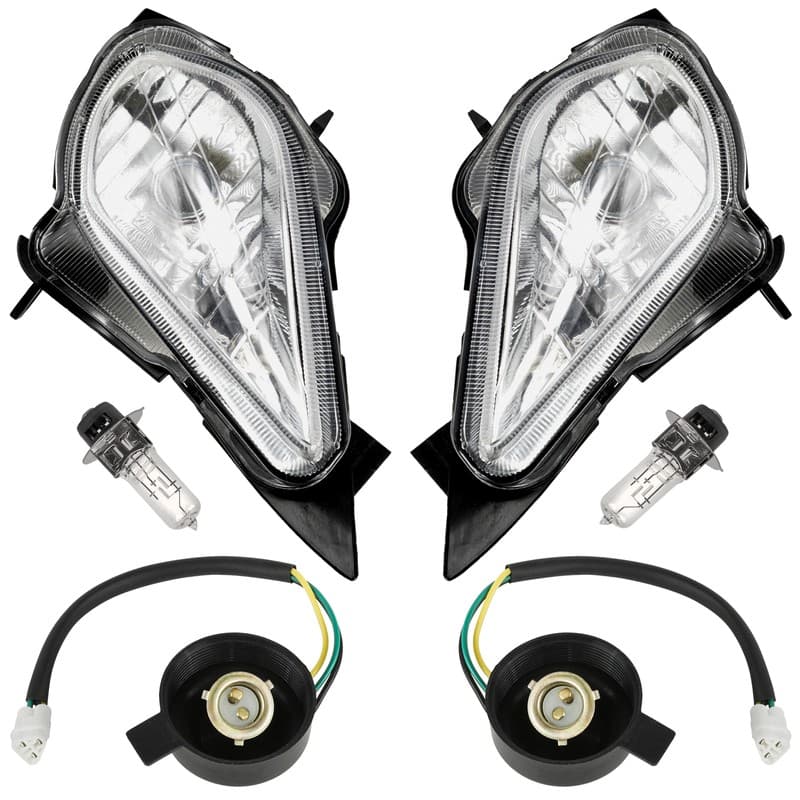 Right and Left Headlight Assembly For Yamaha Raptor 350 YFM350 YFM35 2004 - 2013