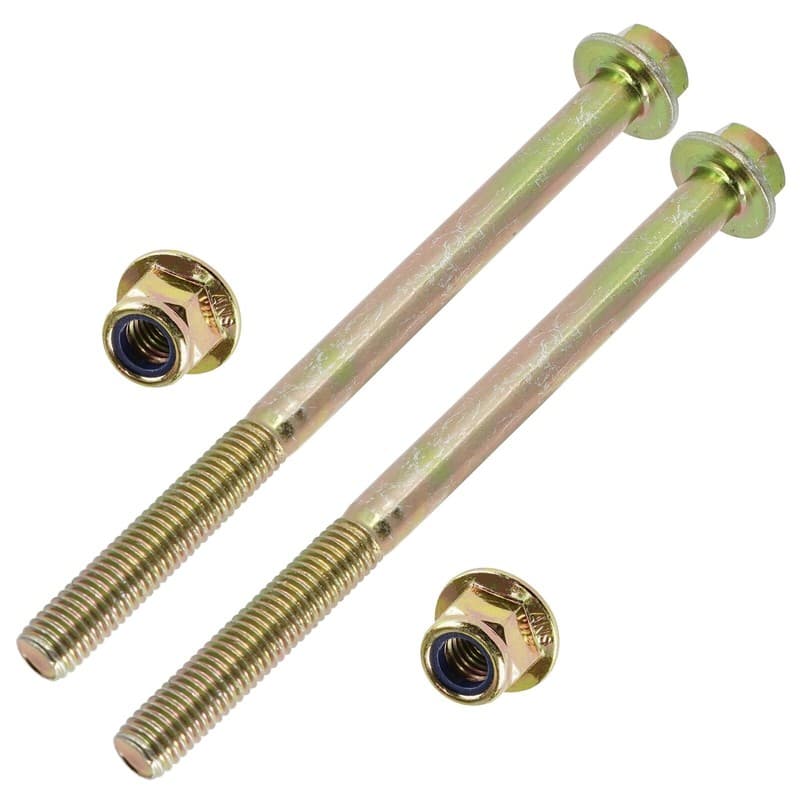 Caltric Rear Bearing Carrier Lower Bolt & Nut For Polaris 7518467 7547313 x2