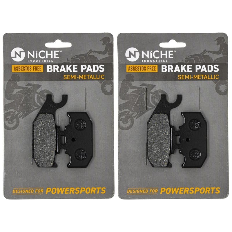 Brake Pad Set Can-Am Outlander Front Right Rear Semi-Metallic 705600349 2 Pack