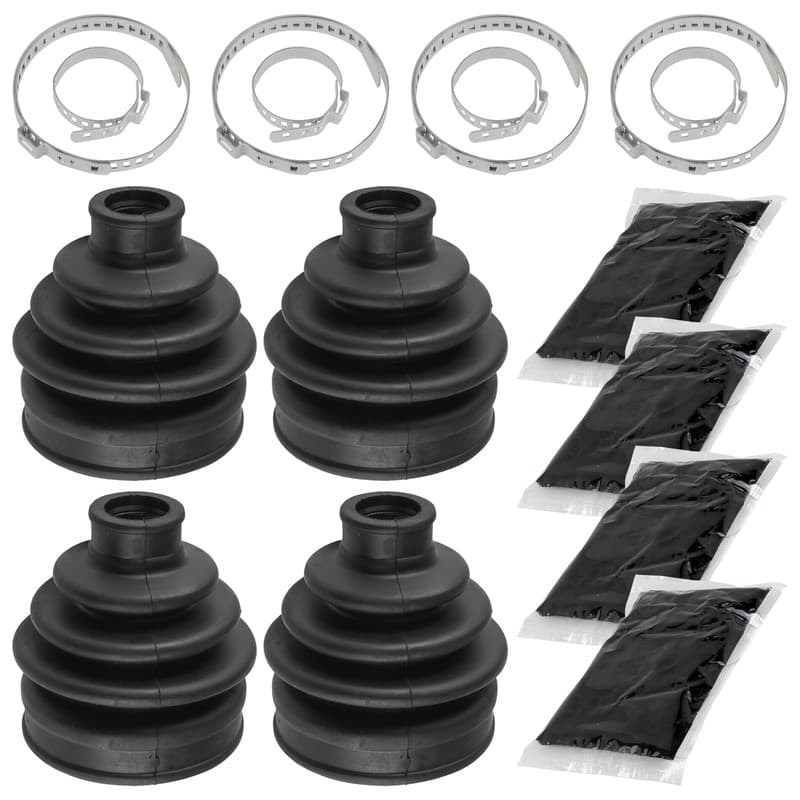 2 Rear Axle Outer And Inner CV Boot Kit for Suzuki LTA450X Kingquad 450 4X4