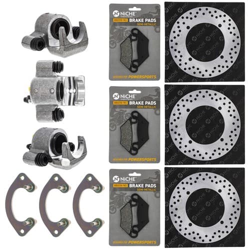 NICHE Brake Rotor Caliper Pad Set for Polaris Sportsman XP 550 850 1911374