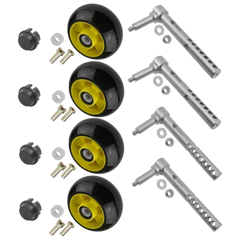 Deck Wheel Kit w/Arm for John Deere X950R AM137395 AM137396 54" Left Right