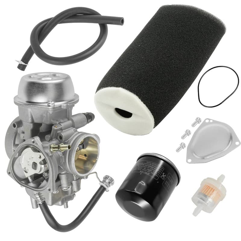 Caltric 5KM-14901-10-00 5GH-13440-71-00 Carburetor w/Air & Oil Filter For Yamaha