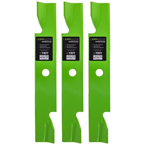 LawnRAZOR Blade for Snapper Simplicity 46 Inch 1737228 Notched High Lift 3 Pack
