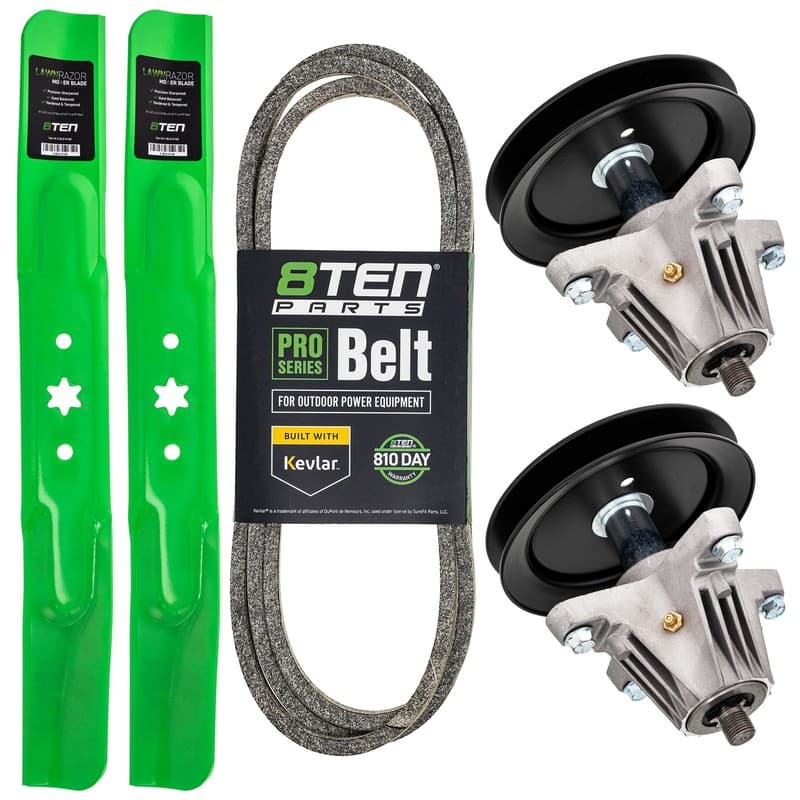8TEN Blade Spindle Belt Kit for Troy Bilt Bronco 42-Inch 942-04308 918-04889A