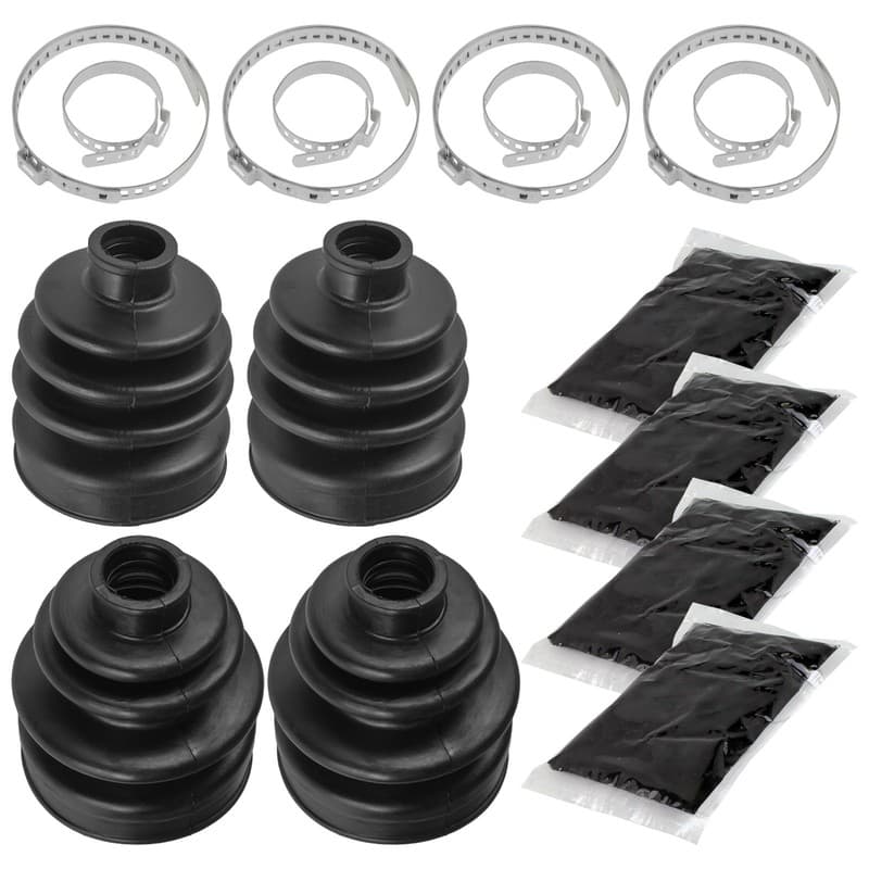 2 Front Axle Inner Outer CV Boot Kit for Yamaha Wolverine 450 YFM450Fx 4X4 06-10