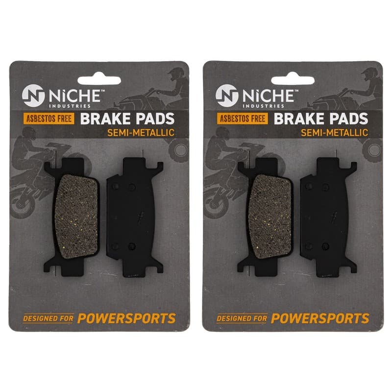 NICHE Brake Pad Set for Honda 06451-HP0-A02 06452 Front Semi-Metallic 2 Pack