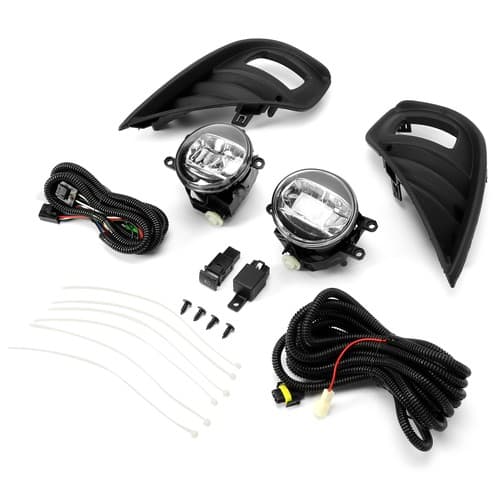 LH&RH Fog Lights Bumper Lamp w/Wiring Switch Kit For Toyota Highlander 2020-23