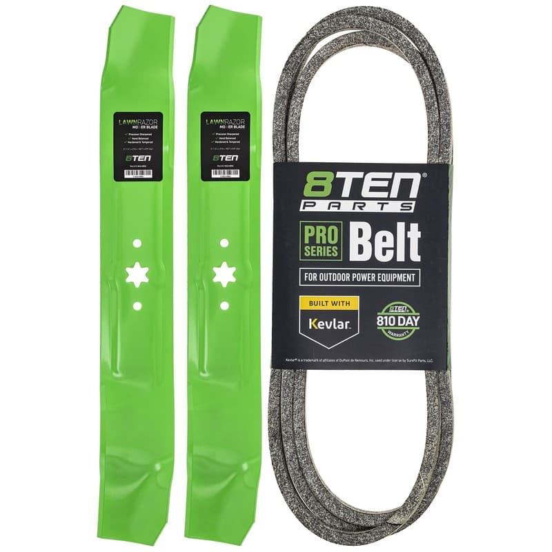 8TEN Blade Belt Kit for Craftsman T1200 T1000 T1400 T1800 T110 42 Inch 942-0616A