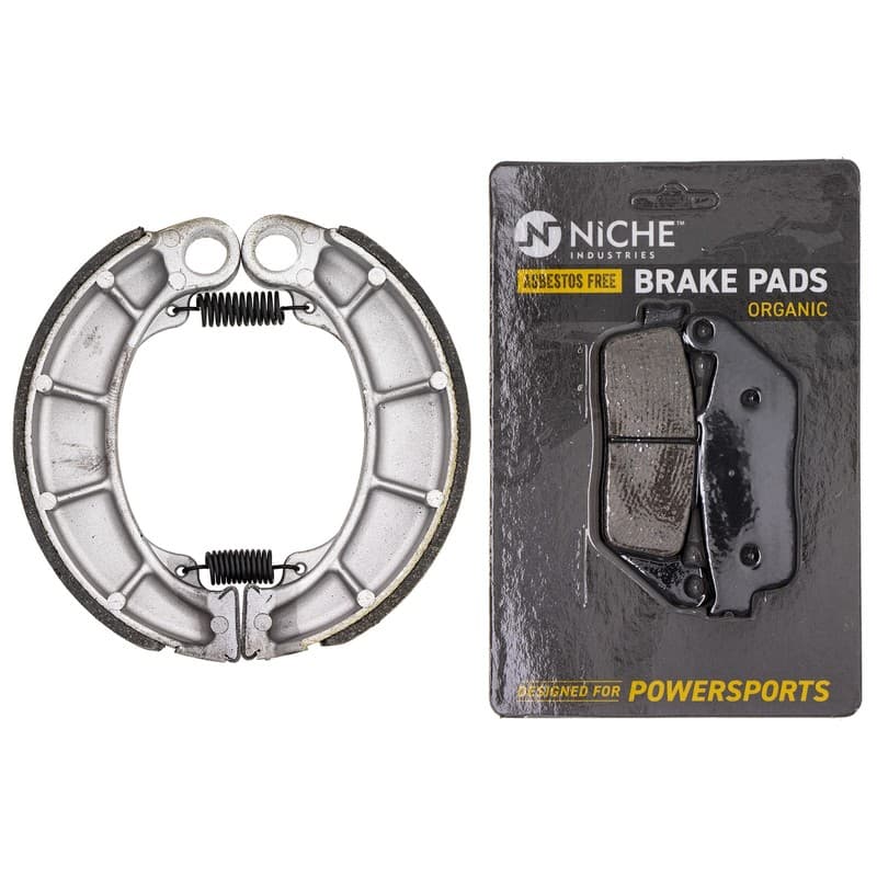 Brake Pad with Shoe Set for Honda Shadow VLX 06430-MW3-671 Front Rear Organic