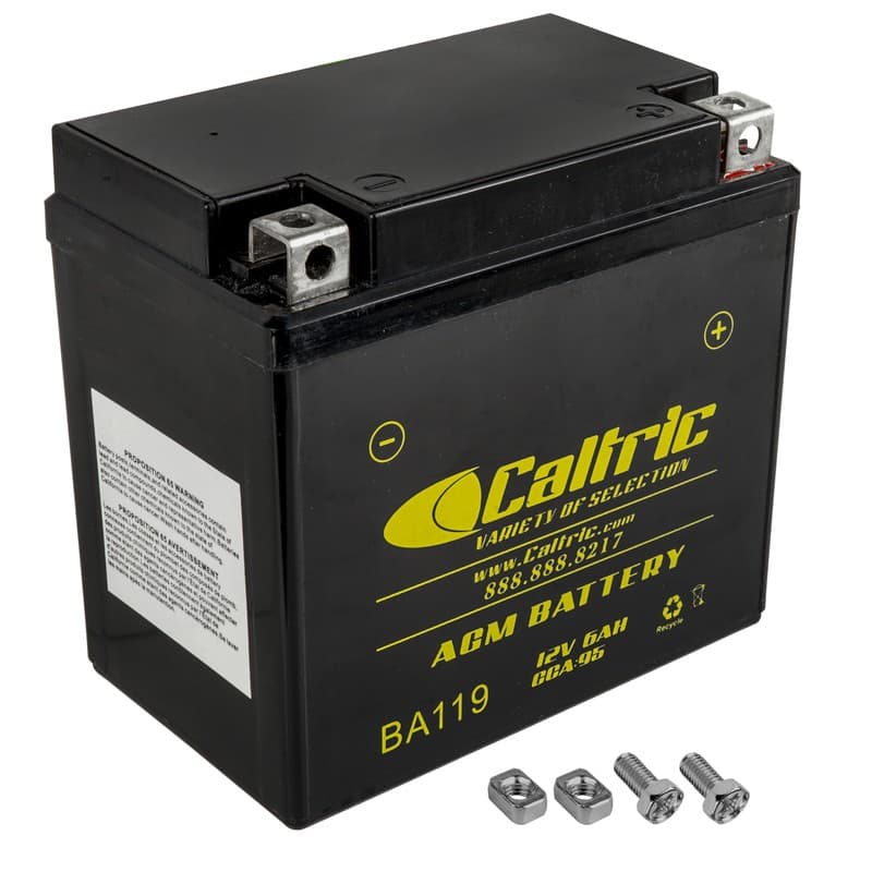 Caltric AGM Battery for Yamaha Grizzly 90 YFM90R 2019-2023 12V / 6 AH / CCA 95