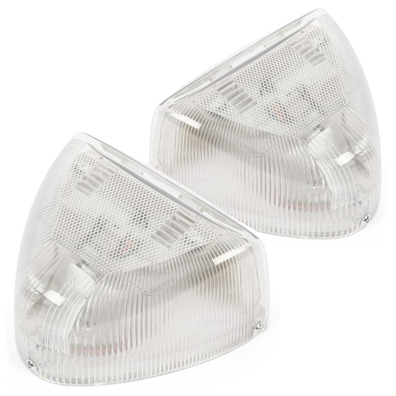 2PCS For Peterbilt 379 359 Clear Lens 31 LED Turn Signal Lights  Amber RH+LH