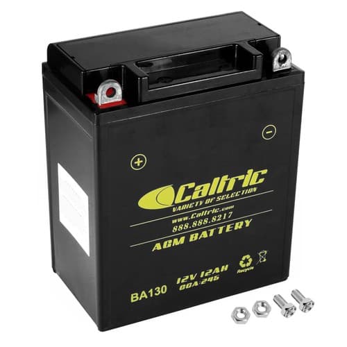 YB12A-A Caltric AGM Battery for Yamaha 366-82110-79-00 BTY-12N12-A4-A1