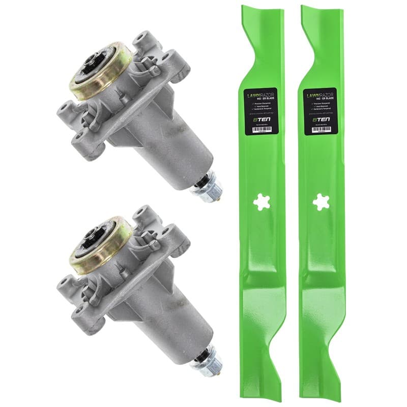 Deck Spindle & Mower Blade Kit for Poulan Pro PB195H46YT PP20VA46 PP22VH46