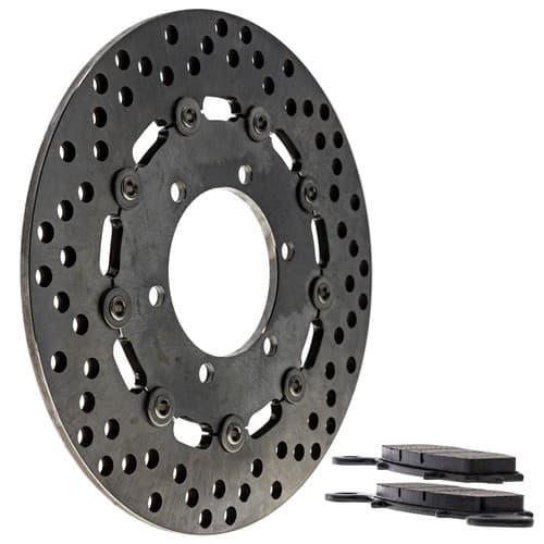 NICHE Rear Right Brake Rotor Pad Kit for Suzuki 59100-33850 69210-10F50