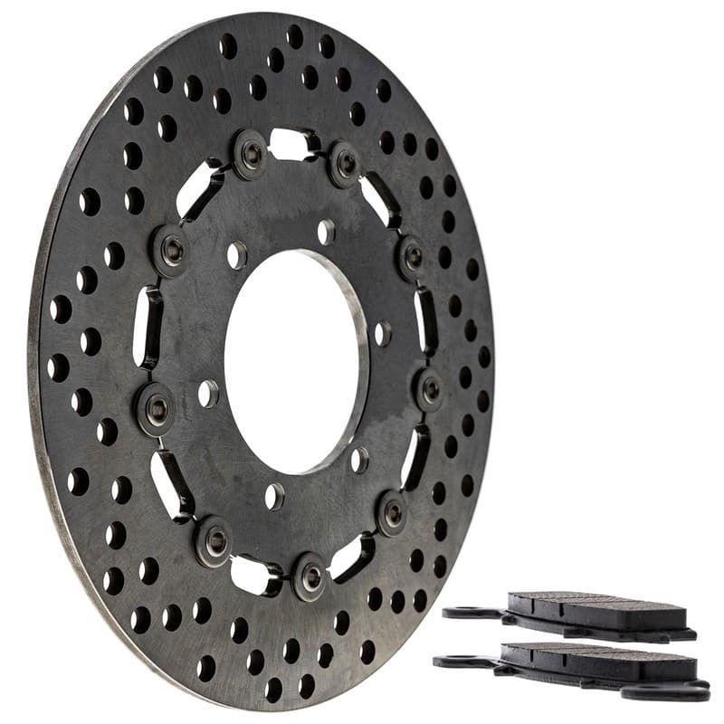 NICHE Rear Right Brake Rotor Pad Kit for Suzuki 59100-33850 69210-10F50