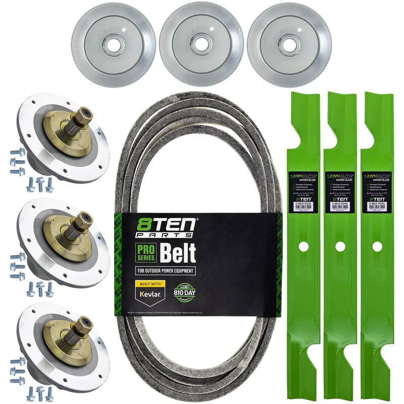 8TEN Blade Spindle Belt Kit for Toro Titan MAX 60-Inch 115-9649-03 120-5477